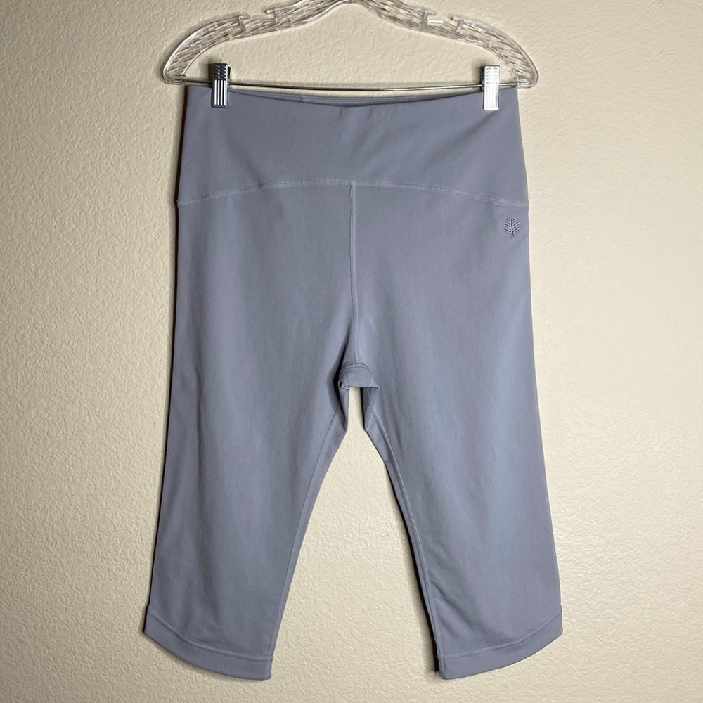 Coolibar tulip swim skimmer crop legging grey medium